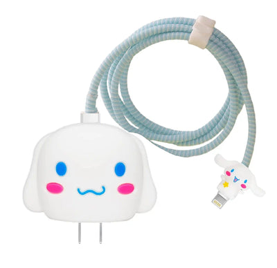 3 pcs- Cineroll Kuromi 20W Iphone Silicone Charger Cover (Net Price 65)