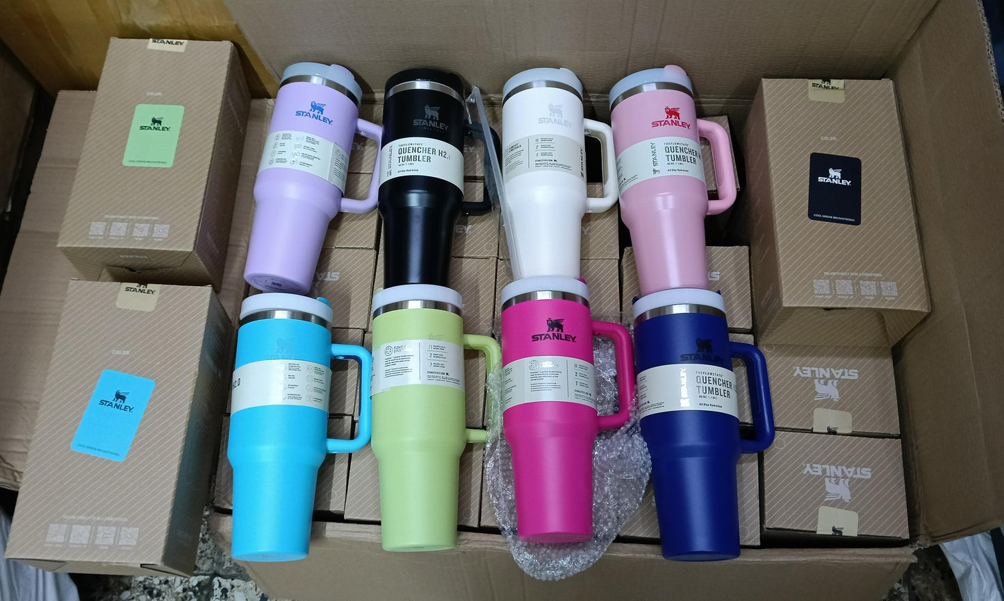 New "STANLAY" trending steel cups with straw & Brand Box (1200ml)