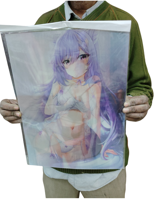 Genshin girl 3d poster pack of 2 ( eff price 90)