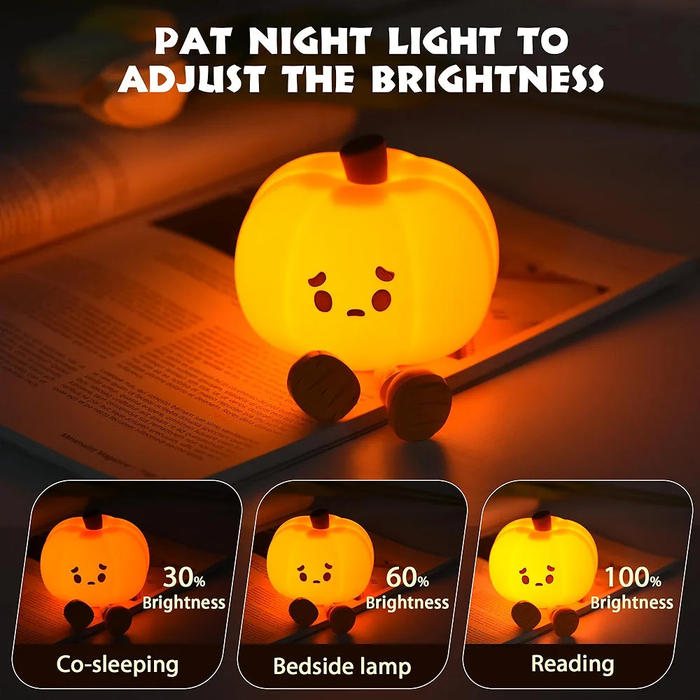 Little Pumpkin Sillicon Night Lamp