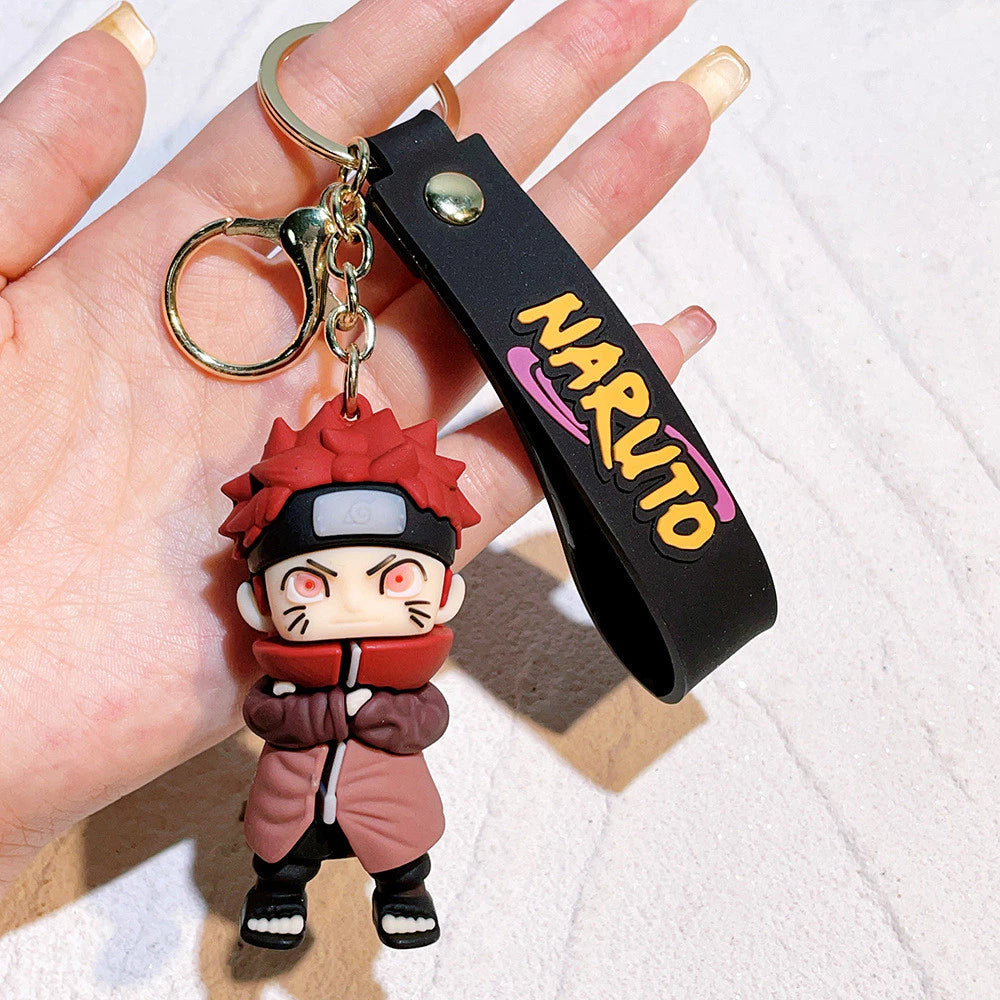 New Natuto Shippuden Rubber Keychain Pack of 3 (eff price 37)