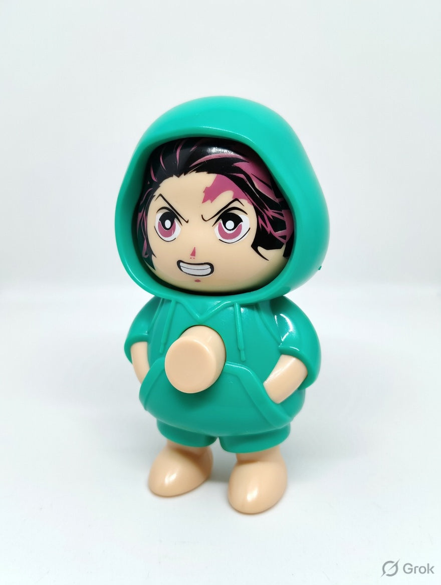 6 pcs - tanjiro Face changing keychain (eff price 25)