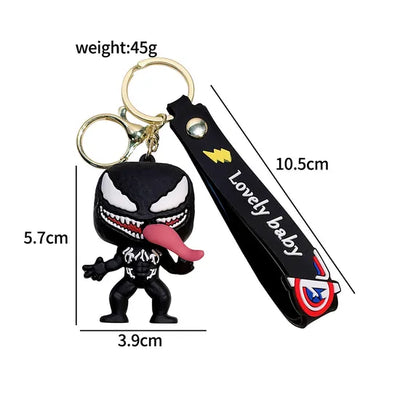 New Black Venom Rubber Keychain Pack of 3 (eff price 35)