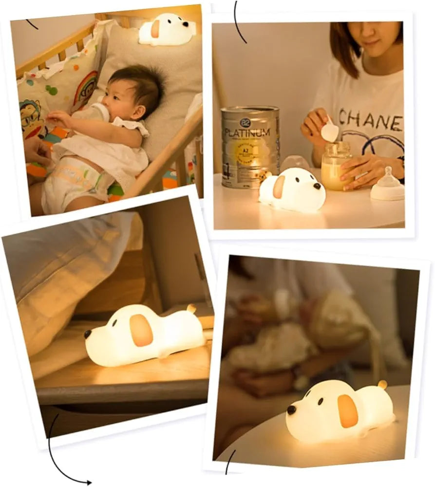 Dog Puppy Sillicon Night Lamp