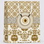 Golden flower theme small size paper gift bag (Pack of 12)