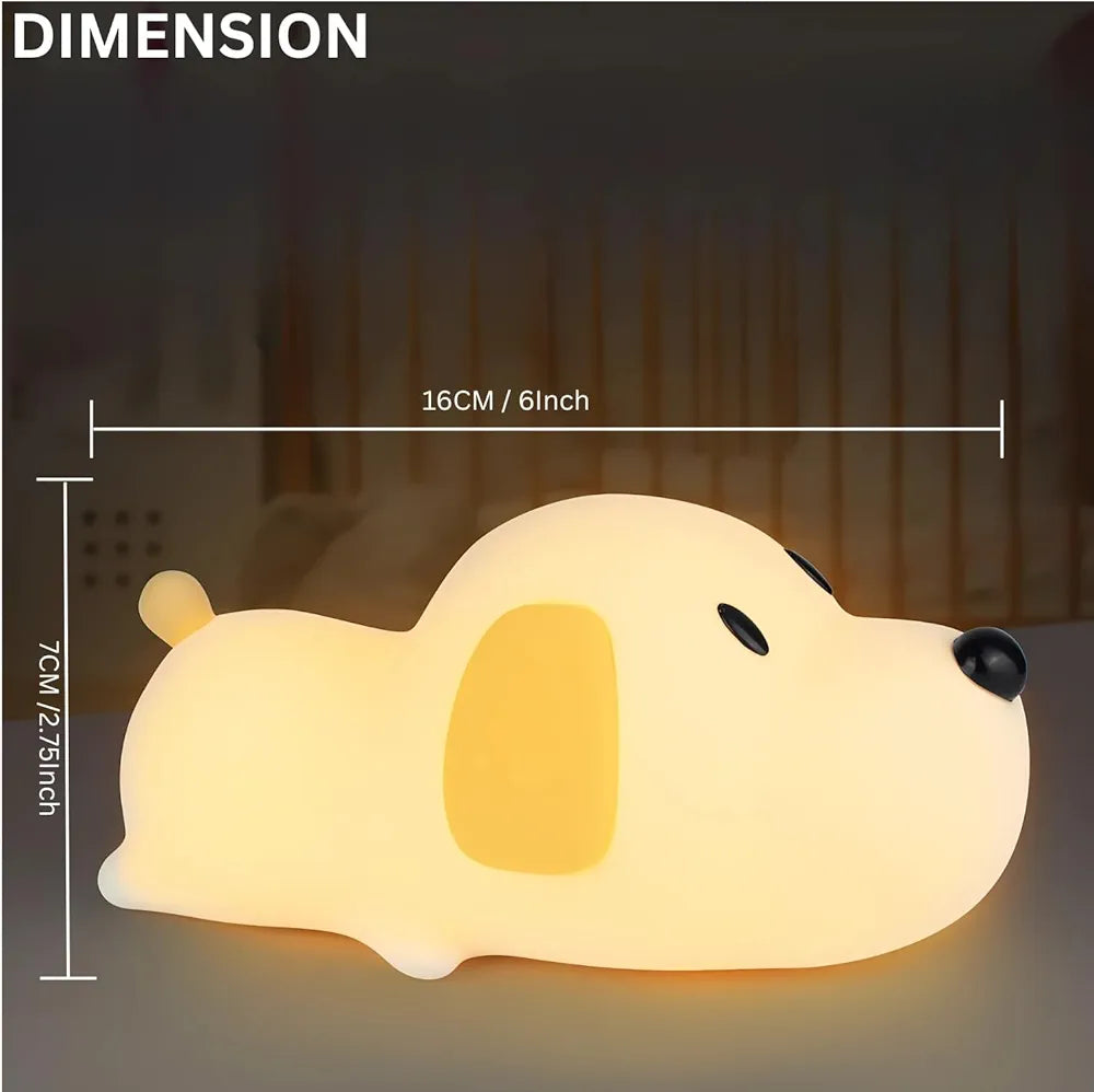 Dog Puppy Sillicon Night Lamp