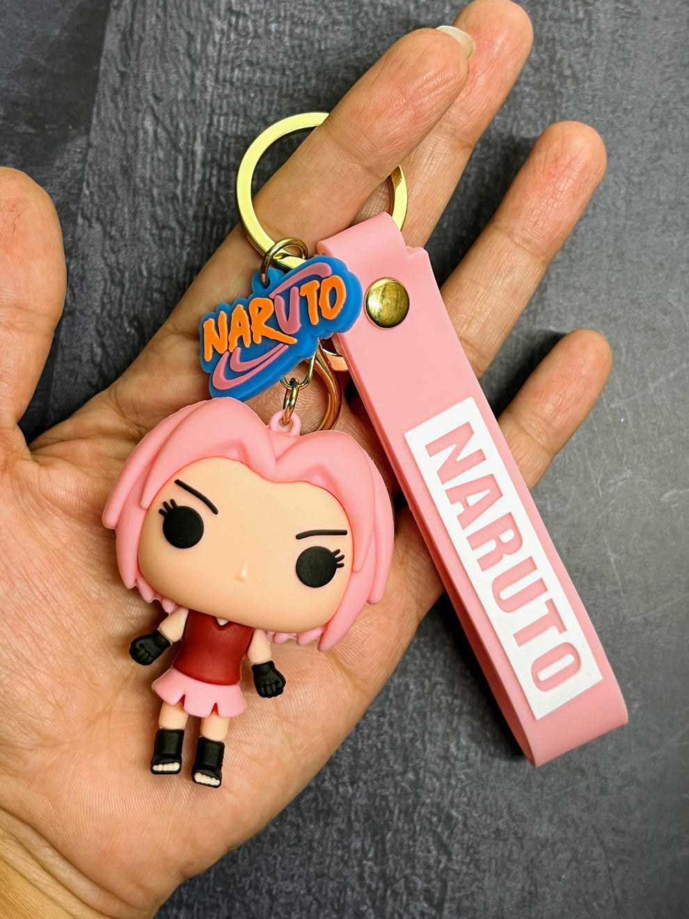 New Big Sakura Rubber Keychain Pack of 3 (eff price 37)