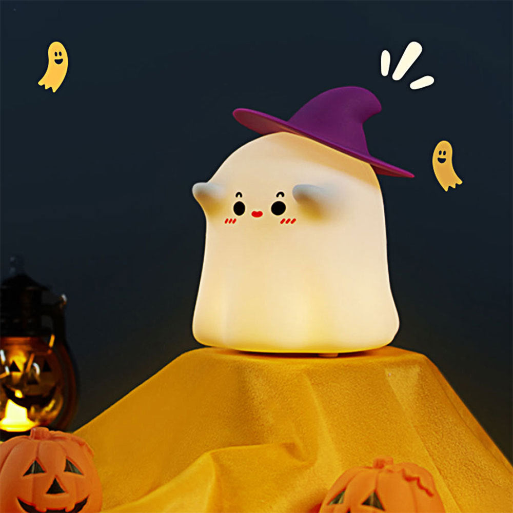 Cute Ghost Sillicon Night Lamp