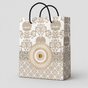 White flower small size paper gift bag (Pack of 12)
