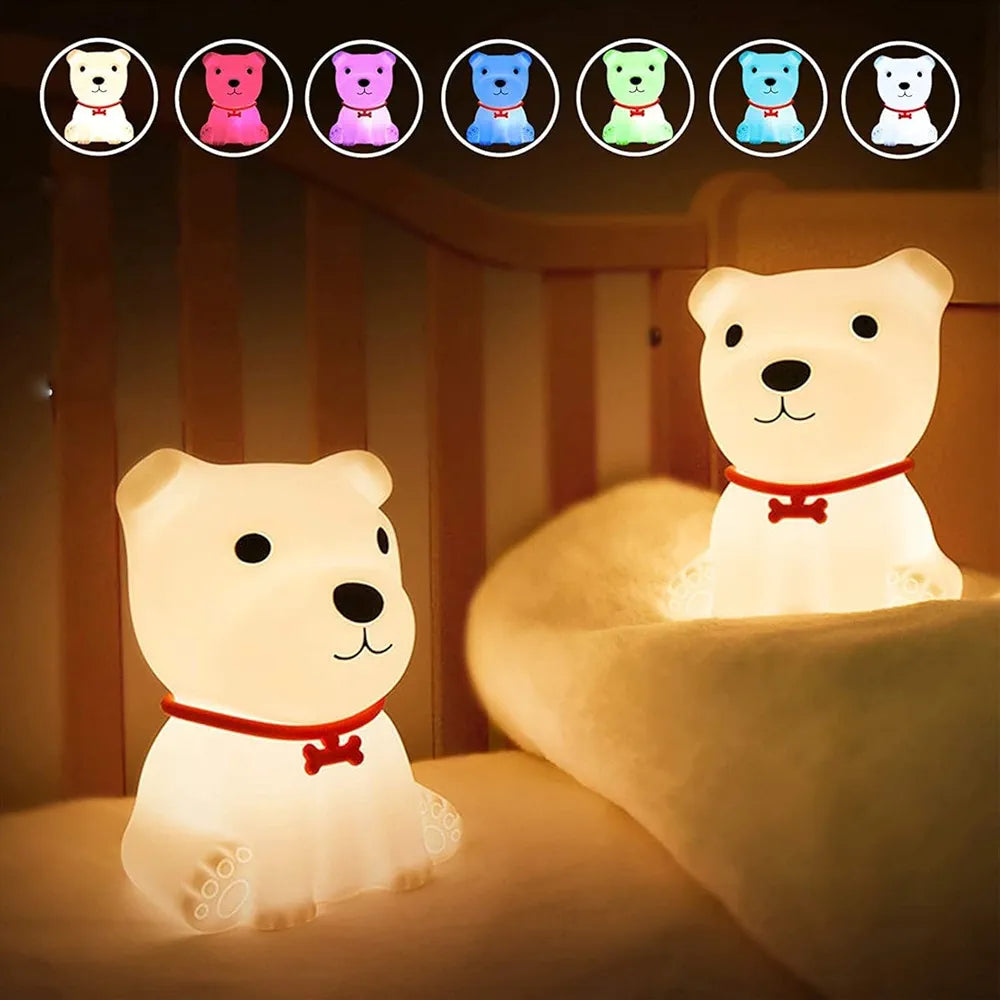 Dog Sillicon Night Lamp
