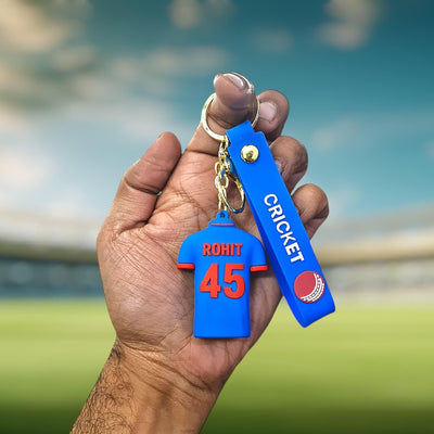 Rohit Shrama T-shirt 45 rubber keychain pack of 3 (eff price 35)