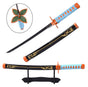 New medium Shinobu Butterfly 42 CM wooden katana with stand
