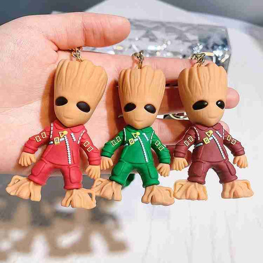 New Groot rubber keychain pack of 3 (eff price 43)