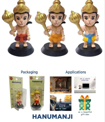 Mini Bobblehead of "Hanuman Ji" - Pack of 2 (eff price 95)