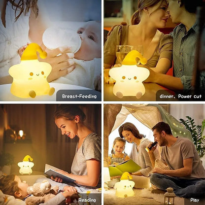 Little Star Sillicon Night Lamp