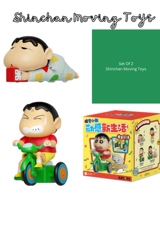 Set of 2 Shinychan Moving Toys with box - Per pc cost 210 (check Video)