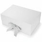 New Silver Modern Folding Gift 🎁 Box with Ribbon🎀 (Size- 23x16x10cm)