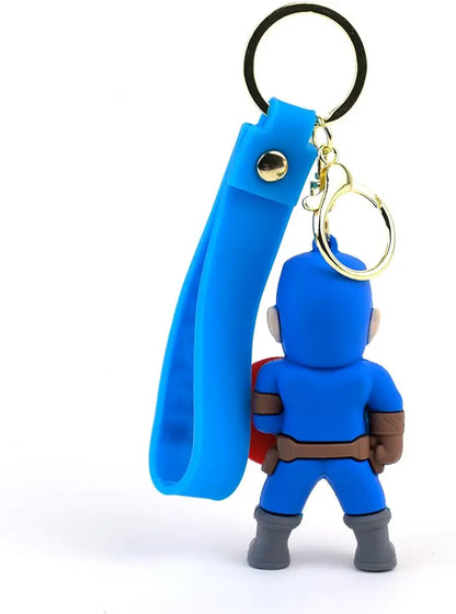 Captain america Rubber keychain pack of 3 (eff price 35)