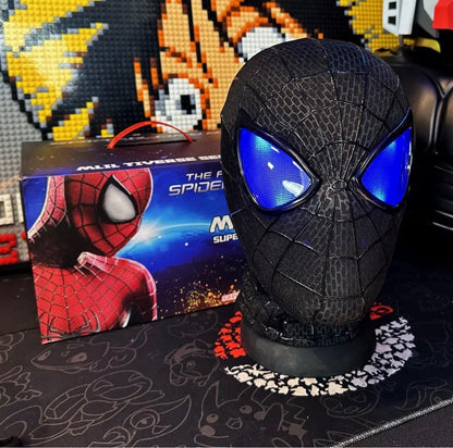 New Amazing Spidy 2 Full Black Eyes Flicker Mask - Ring Remote Control (Premium Quality)
