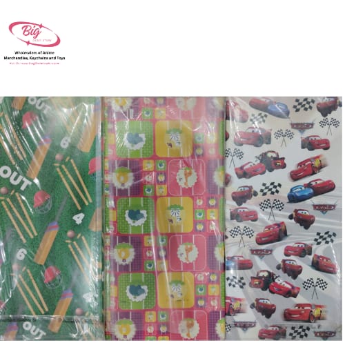 Cricket/ McQueen car mix design wrapping sheet pack 50