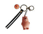 New Brown Cute Bear Rubber Keychain Pack of 3 (eff price 35)