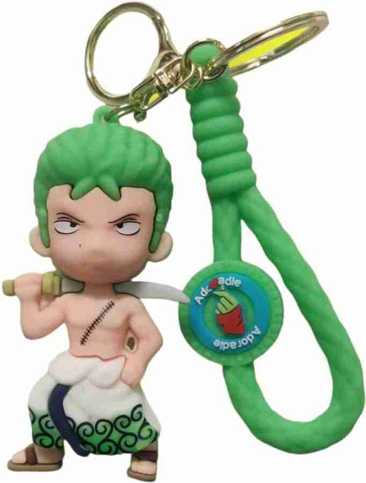 Roronoa Zoro rubber keychain pack of 3 (eff price 43)