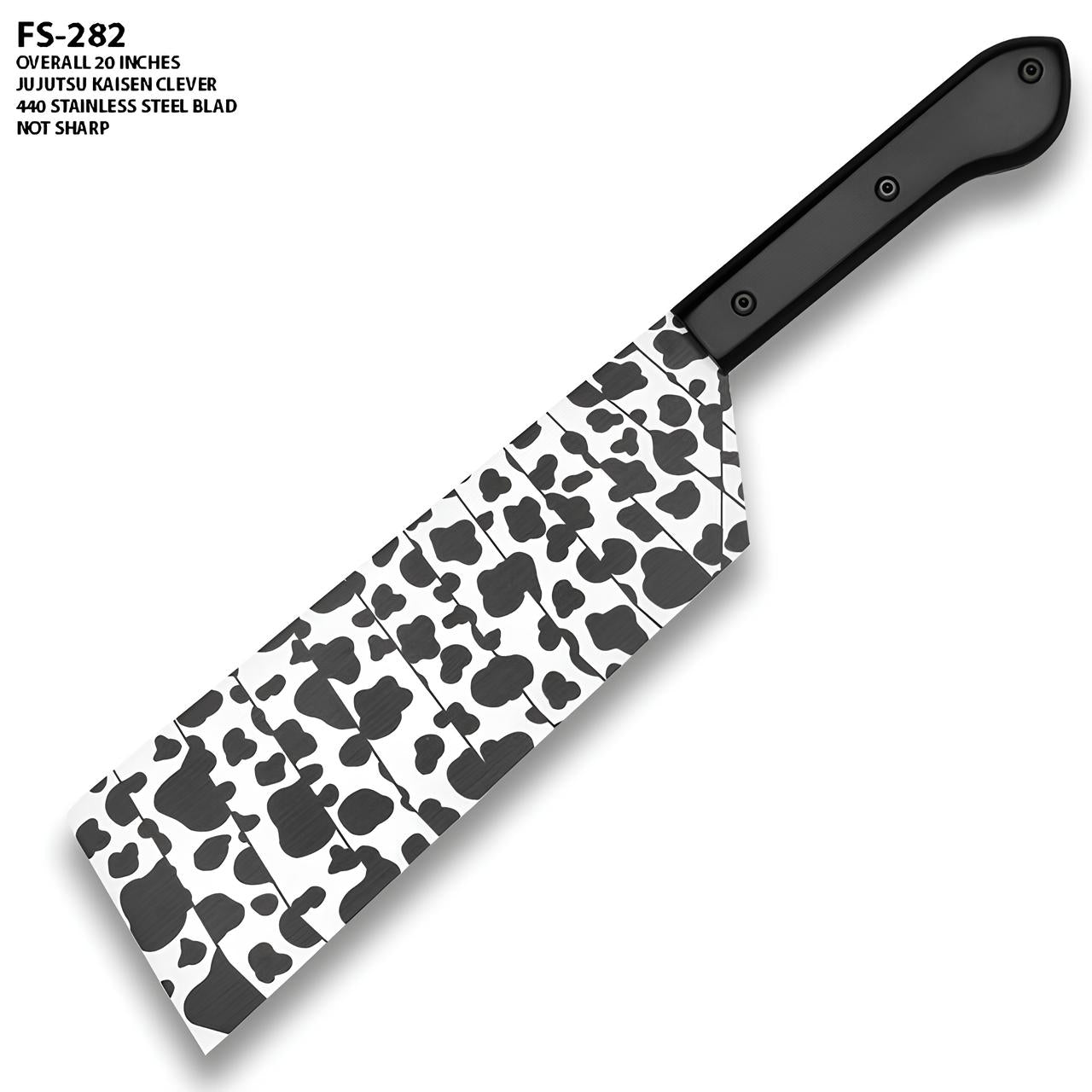Jujutsu Kaisen cleaver white & black printed knife wooden katana