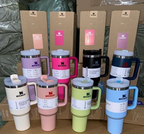 New "STANLAY" trending steel cups with straw & Brand Box (1200ml)