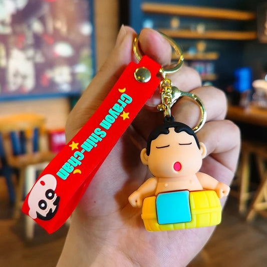 New Shinychan in Tub Rubber Keychain Pack of 3 (eff price 37)
