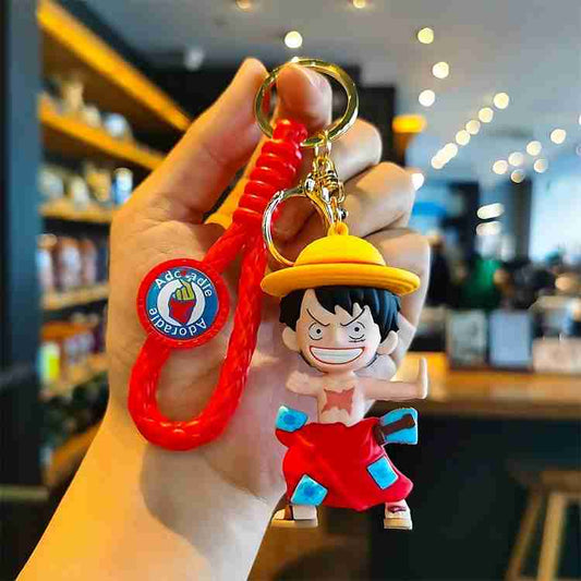 Monkey D.Luffy rubber keychain pack of 3 (eff price 43)