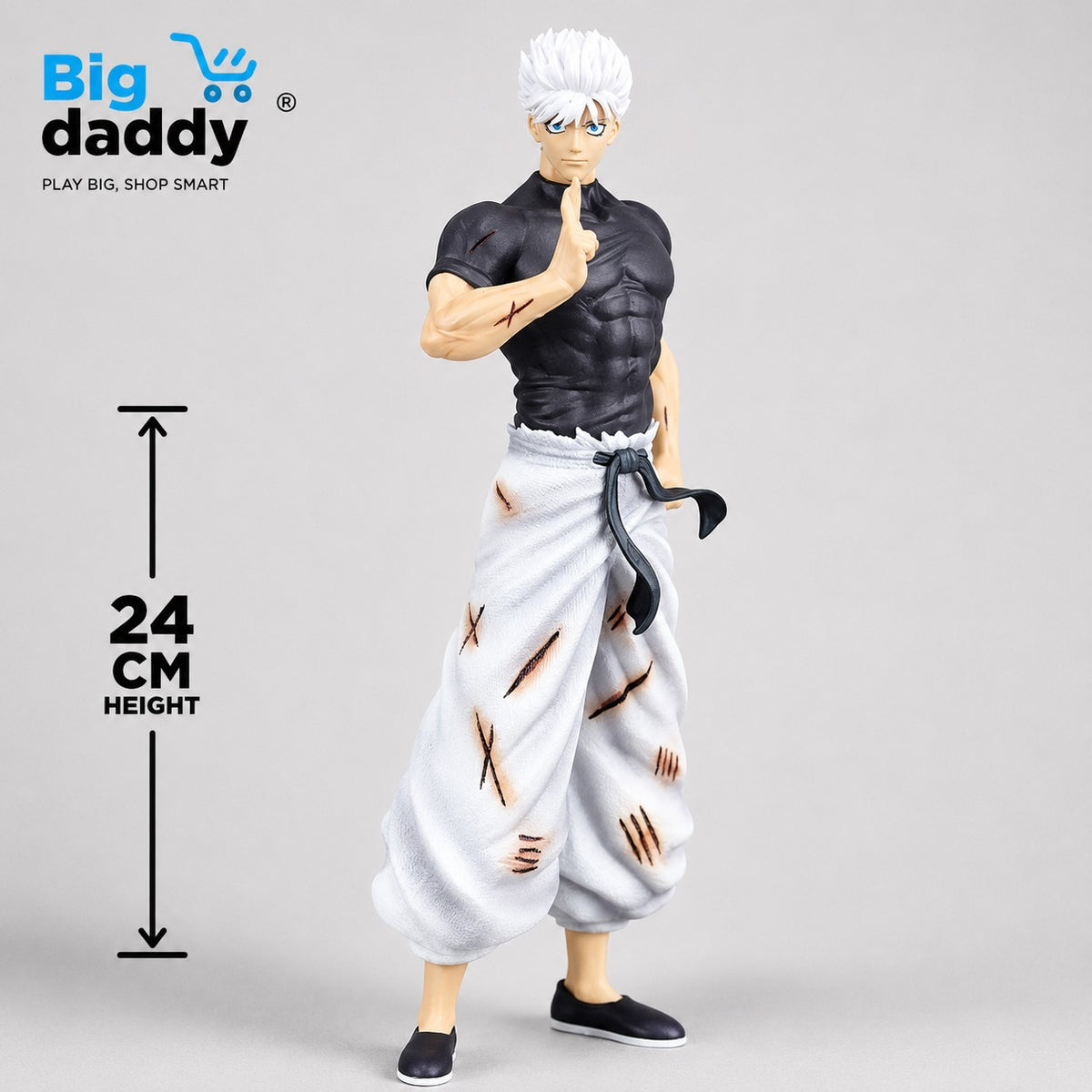 24 CM Big sataru gojo from JJK with Three Heads (Blister+Box)
