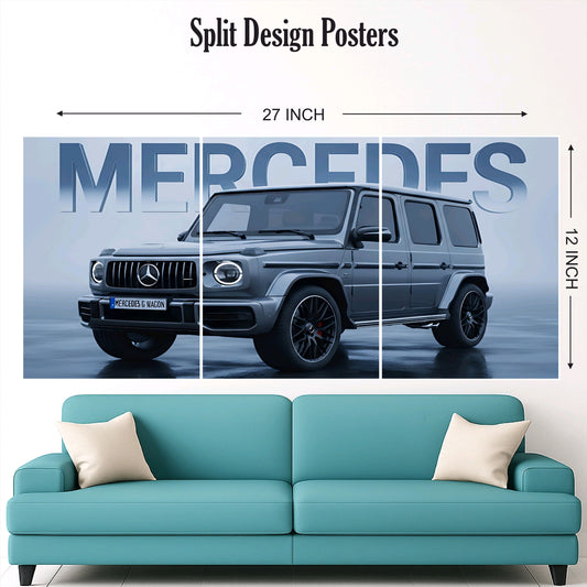 Mercedes split design paper poster pack of 3 ( Net price 42 )