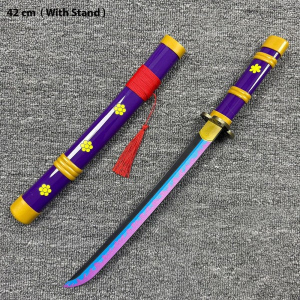New Enma Voilet 42 cm Wooden Katana with stand