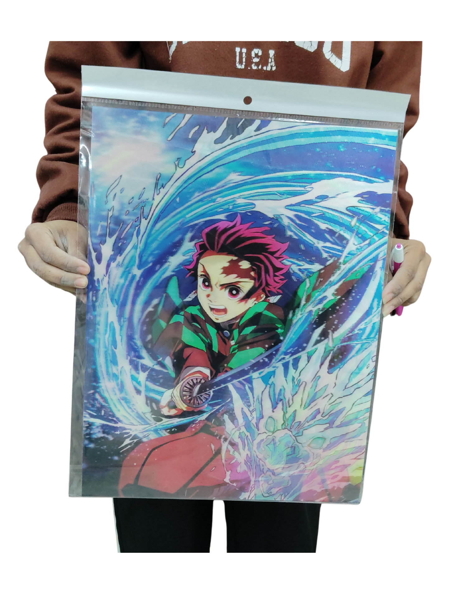 Tanjiro attack 3d poster pack of 2 ( eff price 90)