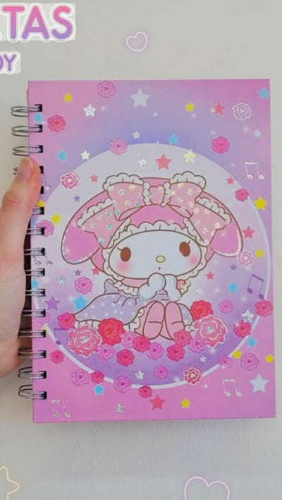 Set of 2 kuromi spiral diary