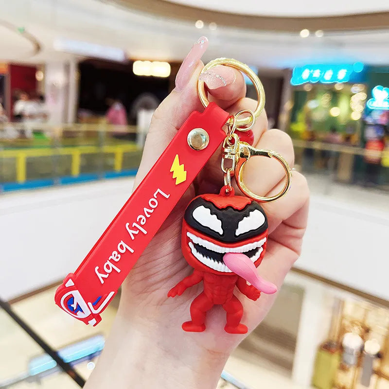 New Red Venom Rubber Keychain Pack of 3 (eff price 37)