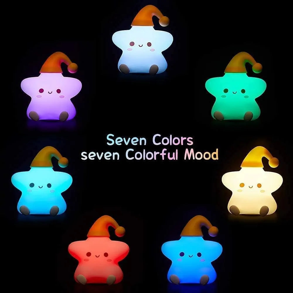 Little Star Sillicon Night Lamp