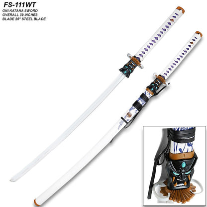 New Onimaru Volvorant white fully assembeled katana 104 cm