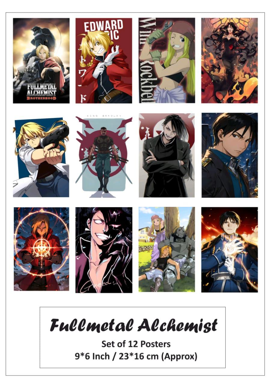 Fullmetal Alchemist small size paper poster pack of 12 (eff price -68/3 packet)