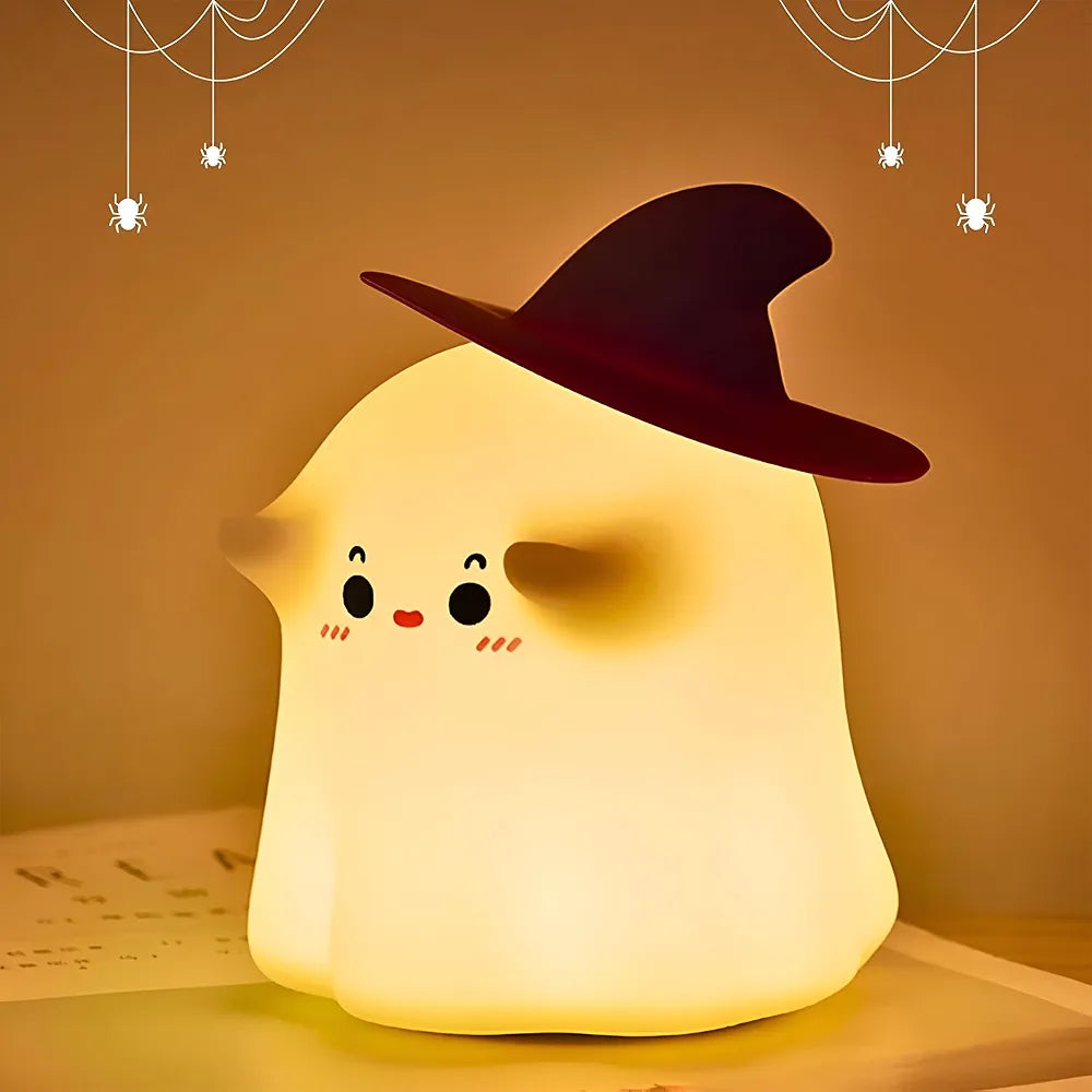 Cute Ghost Sillicon Night Lamp