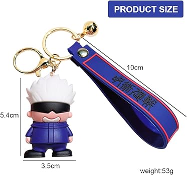 Satoru Gojo 2 Rubber Keychain pack of 3 (eff price 40)