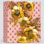 Golden flower theme small size paper gift bag (Pack of 12)