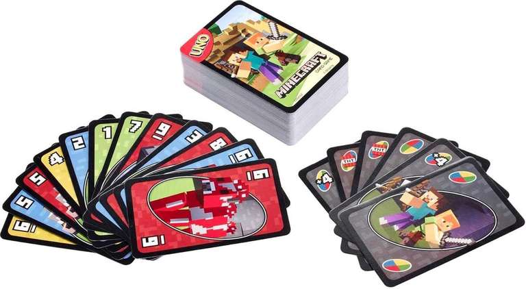 Uno Minecraft cards Hot selling pack of 3 (eff price 48)