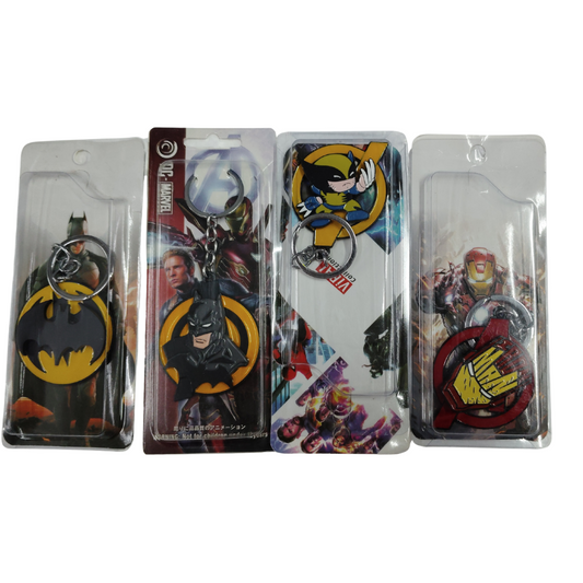 Ironman/batman rotating mix keychain Pack of 5 (eff price 45) (With Packing)