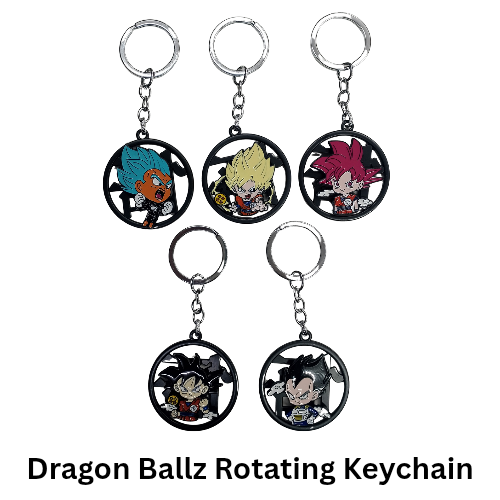 New DBZ rotating mix keychain Pack of 5 (eff price 45) (With Packing)