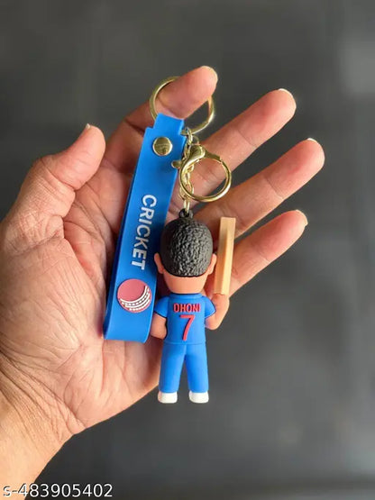 MSD Thala 07 rubber keychain pack of 3 (eff price 35)