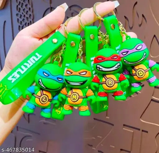 New Ninja Turtle Rubber Keychain Pack of 3 (eff price 40)