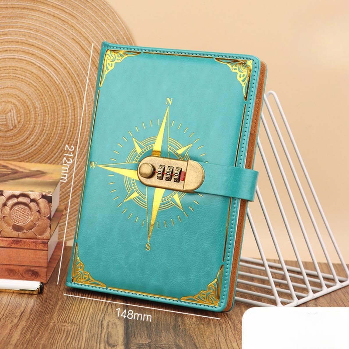 A5 Wheel Diary with Lock (Mix Colour)