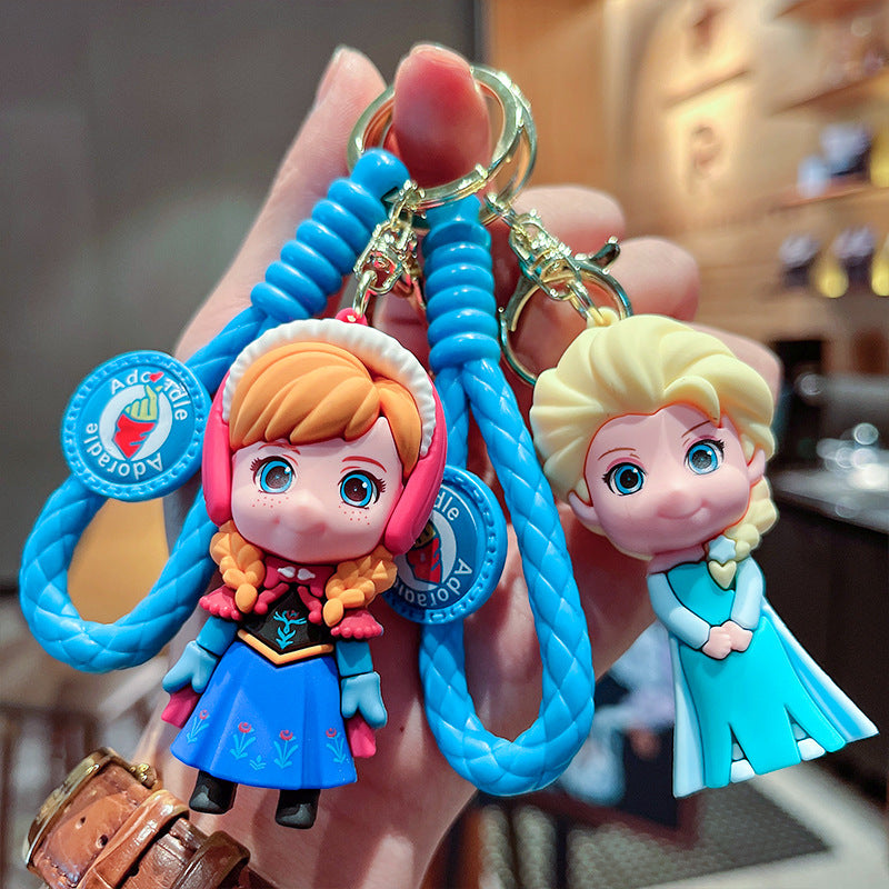 Frozen Elsa & Anna rubber keychain pack of 2 (eff price 43)