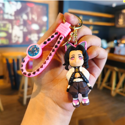 Demon Slayer Kimetsu rubber keychain pack of 3 (eff price 43)